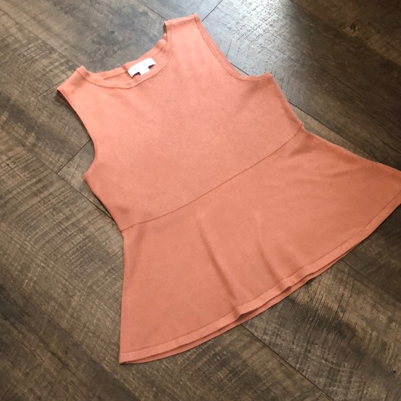 LIZ CLAIBORNE PEACH SLEEVELESS BLOUSE SIZE S - Picture 2 of 7